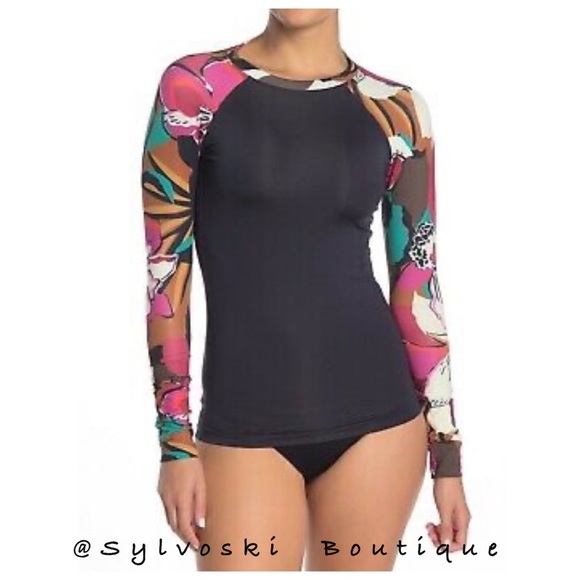 🔥 Billabong Women's Day Drift Long Sleeve Rash Guard NWT - Picture 2 of 6